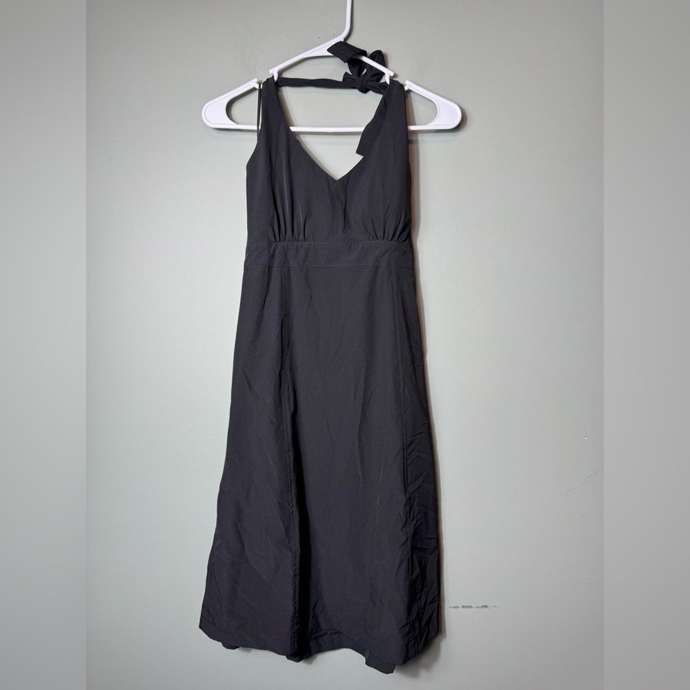 Krimson Klover‎ Women’s Black Halter Dress Smocked Back Size XS